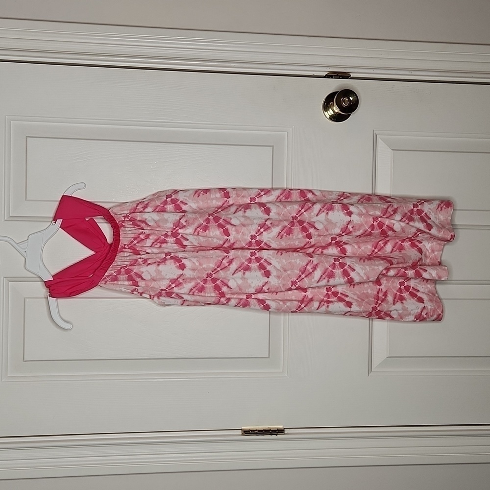 J Crew Girls Crewcuts Bow Back Tie Dyed Dress Size L